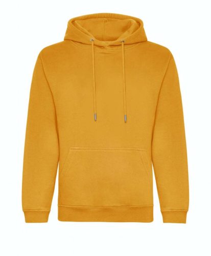 Organikus kapucnis pulóver, Just Hoods AWJH201, Mustard-3XL