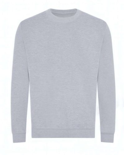 Kereknyakú organikus pulóver, Just Hoods AWJH230, Heather Grey-S