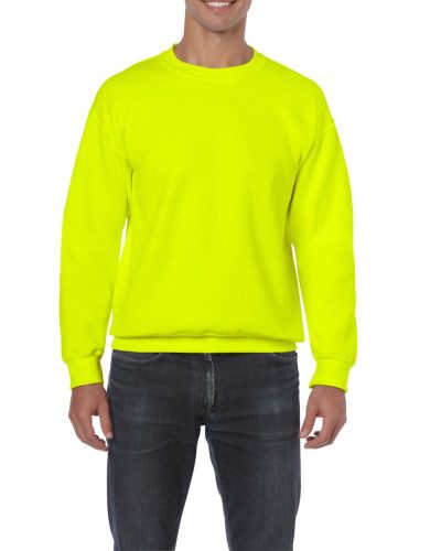 Gildan GI18000, unisex kereknyakú pulóver, Safety Green-4XL