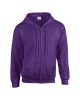 Gildan GI18600, cipzáros-kapucnis pulóver, Purple-L