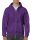 Gildan GI18600, cipzáros-kapucnis pulóver, Purple-M