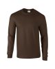 Gildan ultra GI2400, hosszú ujjú pamut póló, Dark Chocolate-2XL