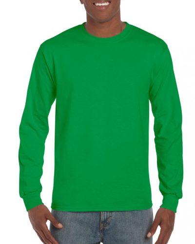 Gildan ultra GI2400, hosszú ujjú pamut póló, Irish Green-XL