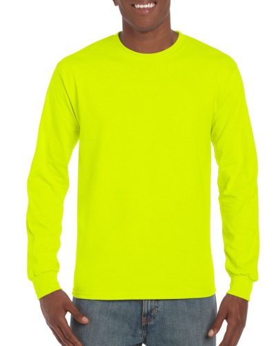 Gildan ultra GI2400, hosszú ujjú póló, Safety Green-M