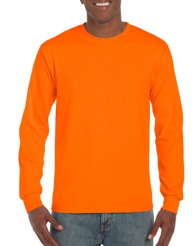 Gildan ultra GI2400, hosszú ujjú póló, S.Orange-M