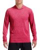 Gildan GI46500, hosszú ujjú kapucnis sport póló, Heather Sport Scarlet Red-3XL