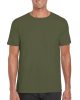 Gildan softstyle, GI64000,  kereknyakú pamut póló, Military Green-2XL