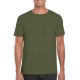 Gildan softstyle, GI64000,  kereknyakú pamut póló, Military Green-2XL