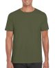 Gildan softstyle, GI64000,  kereknyakú pamut póló, Military Green-4XL
