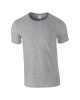 Gildan softstyle, GI64000,  kereknyakú póló, RS Sport Grey-3XL