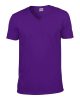 Gildan softstyle, GI64V00, fit szabású V-nyakú pamut póló,Purple-S