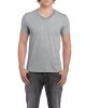 Gildan softstyle, GI64V00, fit szabású V-nyakú pamut póló,RS Sport Grey-L