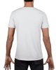 Gildan softstyle, GI64V00, fit szabású V-nyakú pamut póló,White-2XL