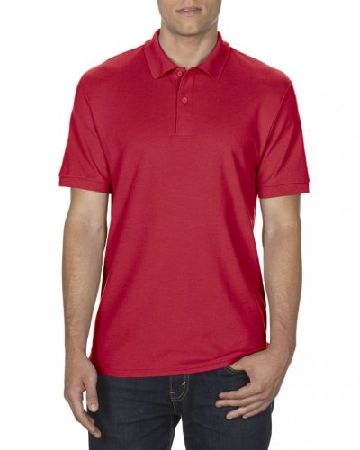 Gildan dryblend GI75800, dupla piké férfi galléros póló, Red-XL