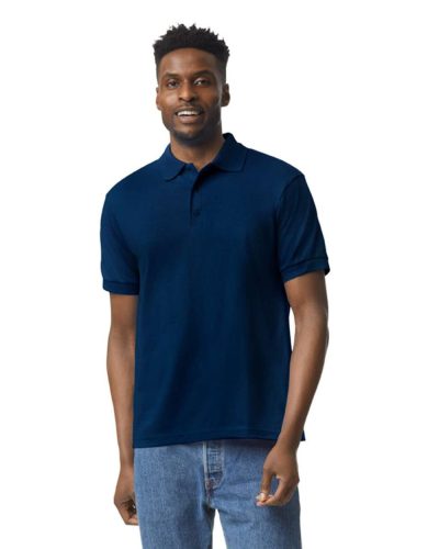 Galléros póló, Gildan GI8800, jersey kötésű dryblend, Navy-3XL