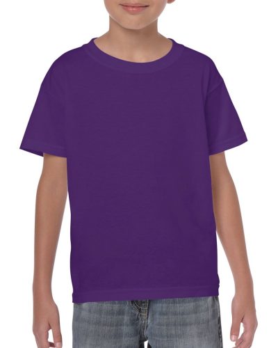 Gildan gyerek póló, GIB5000, laza szabású, Purple-M