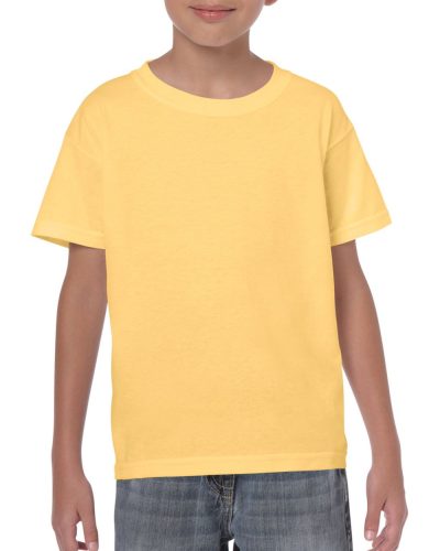 Gildan gyerek póló, GIB5000, laza szabású, Yellow Haze-S