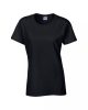 Gildan heavy GIL5000, rövid ujjú környakas Női pamut póló, Black-XL