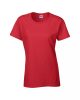 Gildan heavy GIL5000, rövid ujjú környakas Női pamut póló, Red-S