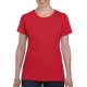 Gildan heavy GIL5000, rövid ujjú környakas Női pamut póló, Red-XL