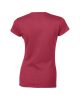 Softstyle Női póló, Gildan GIL64000, kereknyakú, rövid ujjú, Antique Cherry Red-XL