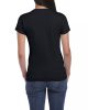 Softstyle Női póló, Gildan GIL64000, kereknyakú, rövid ujjú, Black-2XL