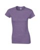 Softstyle Női póló, Gildan GIL64000, kereknyakú, rövid ujjú, Heather Purple-2XL