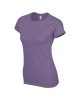 Softstyle Női póló, Gildan GIL64000, kereknyakú, rövid ujjú, Heather Purple-2XL