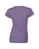 Softstyle Női póló, Gildan GIL64000, kereknyakú, rövid ujjú, Heather Purple-2XL