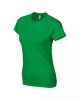 Softstyle Női póló, Gildan GIL64000, kereknyakú, rövid ujjú, Irish Green-2XL