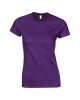 Softstyle Női póló, Gildan GIL64000, kereknyakú, rövid ujjú, Purple-M