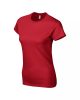 Softstyle Női póló, Gildan GIL64000, kereknyakú, rövid ujjú, Red-XL