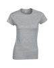 Softstyle Női póló, Gildan GIL64000, kereknyakú, rövid ujjú, RS Sport Grey-L