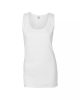 Softstyle ujjatlan Női póló, Gildan GIL64200, pamut trikó, White-S