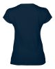 Softstyle V-nyakú Női pamut póló, Gildan GIL64V00, Navy-2XL