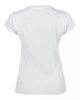 Softstyle V-nyakú Női pamut póló, Gildan GIL64V00, White-2XL