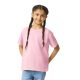 Gildan GIB3000 körkötött rövid ujjú pamut gyerek póló, Light Pink-L