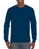 Gildan hammer GIH400, klasszikus hosszú ujjú körkötött póló, Sport Dark Navy-3XL