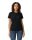 Gildan Softstyle Női póló, GIL65000, kereknyakú, rövid ujjú, Pitch Black-L
