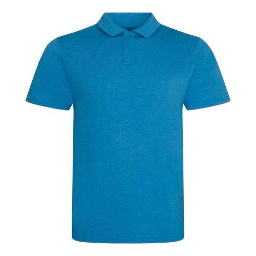 Tri-blend férfi galléros póló, Just Polos JP001, Heather Sapphire Blue-S