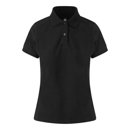 Rövid ujjú Női galléros sztrecs pólóJust Polos JP002F, Black-2XL