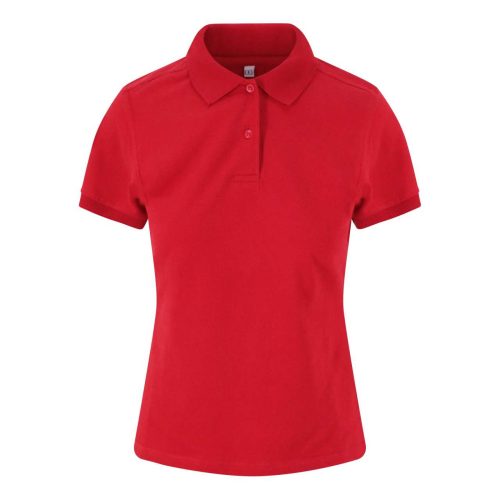 Rövid ujjú Női galléros sztrecs pólóJust Polos JP002F, Red-2XL