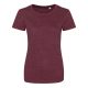 JT001F tri-blend Női rövid ujjú póló Just Ts, Heather Burgundy-M