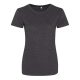 JT001F tri-blend Női rövid ujjú póló Just Ts, Heather Charcoal-S