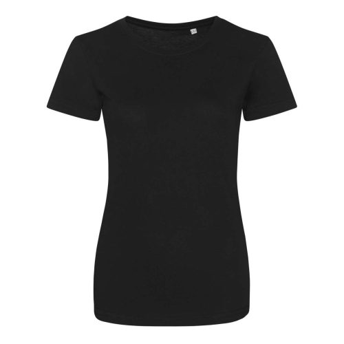 Tri-blend Női környakas póló, Just Ts JT001F, Solid Black-L