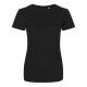 Tri-blend Női környakas póló, Just Ts JT001F, Solid Black-L