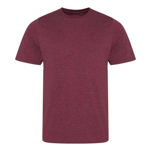 Tri-blend környakas férfi póló, Just Ts JT001, Heather Burgundy-L