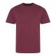 Tri-blend környakas férfi póló, Just Ts JT001, Heather Burgundy-L