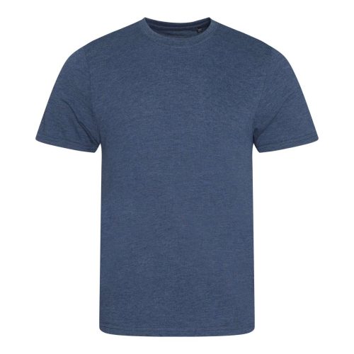 Tri-blend környakas férfi póló, Just Ts JT001, Heather Navy-M