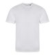 Tri-blend környakas férfi póló, Just Ts JT001, Solid White-2XL